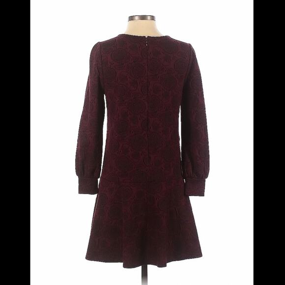 Ann Taylor Loft patterned long sleeved drop waist dress, size sp - Picture 2 of 11